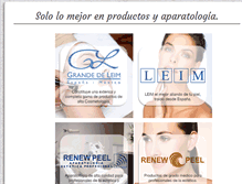 Tablet Screenshot of productos.renewpeel.com